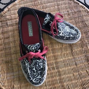 Sperry Top Sider Sequined Boat Shoes Size 7.5